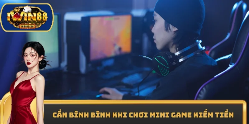 Cần bình bĩnh khi chơi mini game kiếm tiền