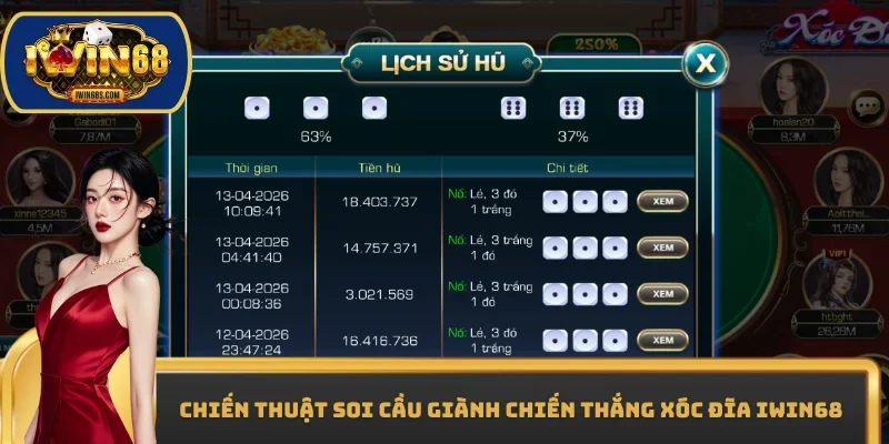 Chiến thuật soi cầu giành chiến thắng xóc đĩa IWIN68