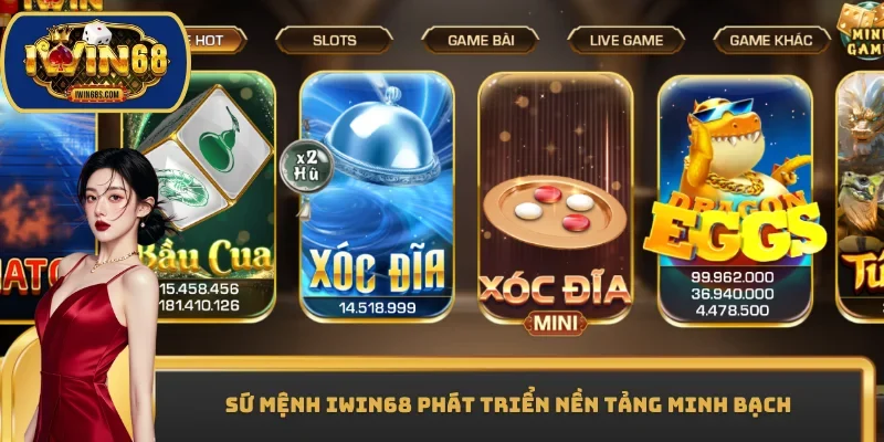 Sứ mệnh IWIN68 phát triển nền tảng minh bạch
